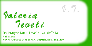 valeria teveli business card